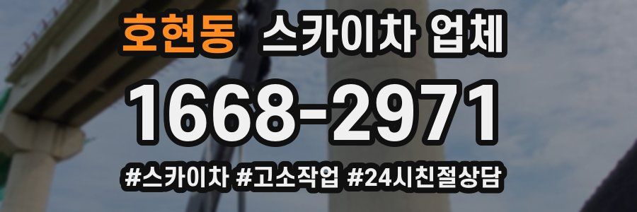 호현동 스카이차 업체