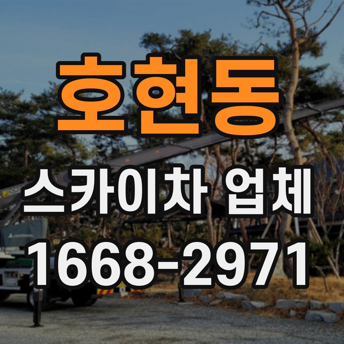 호현동 스카이차 업체