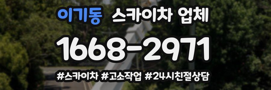 이기동 스카이차 업체