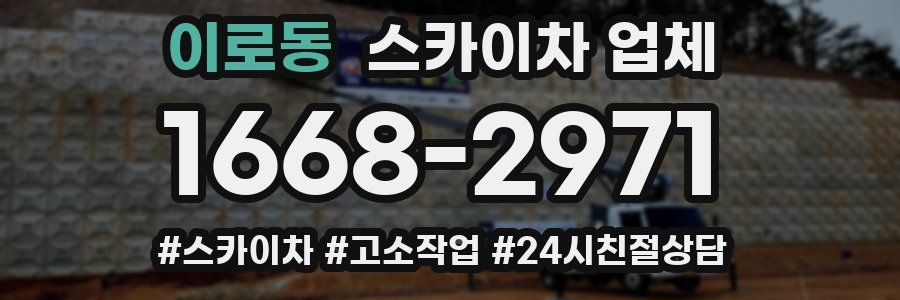 이로동 스카이차 업체