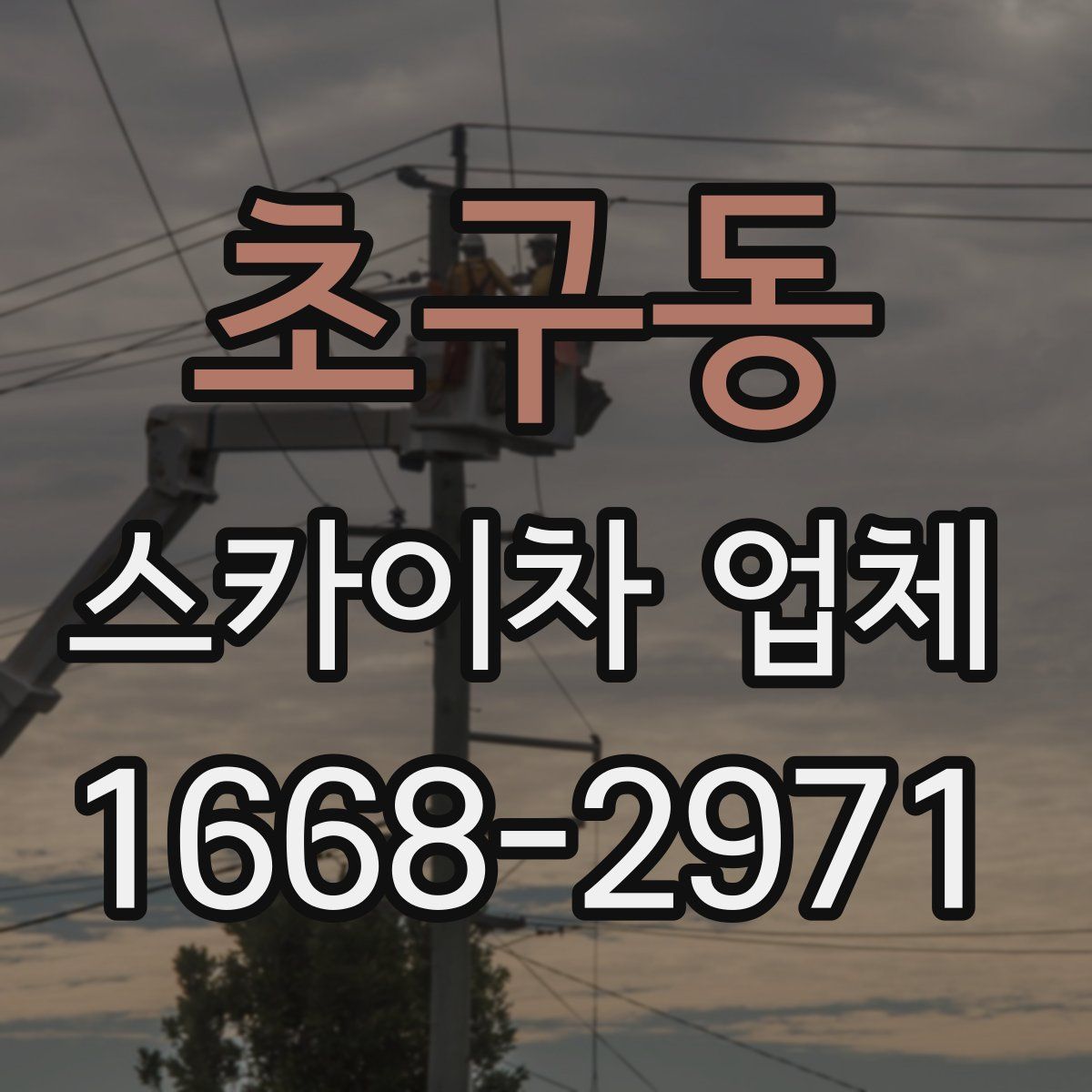 초구동 스카이차 업체
