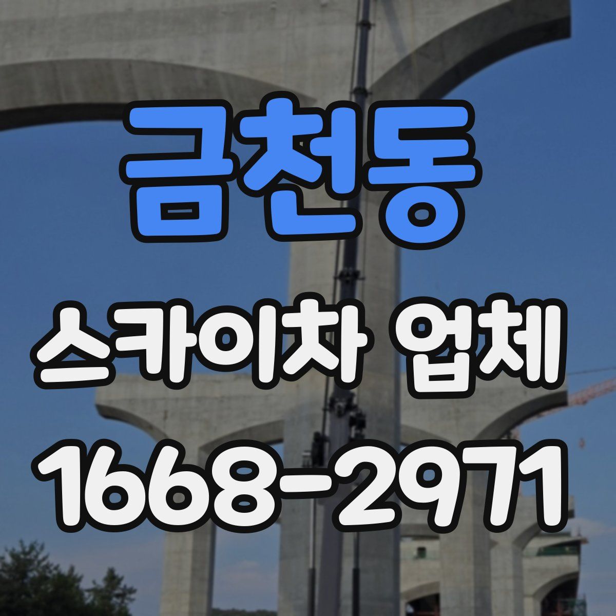 금천동 스카이차 업체