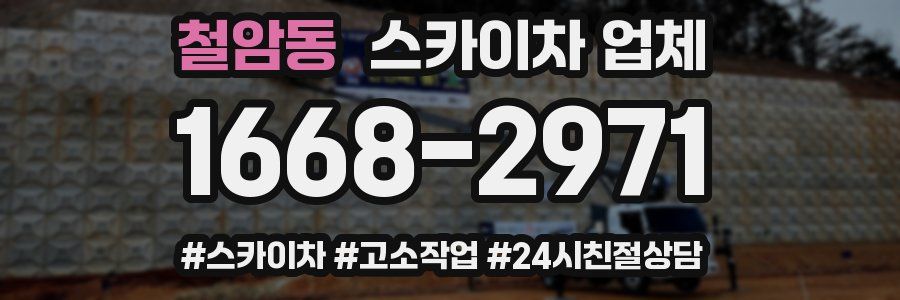 철암동 스카이차 업체