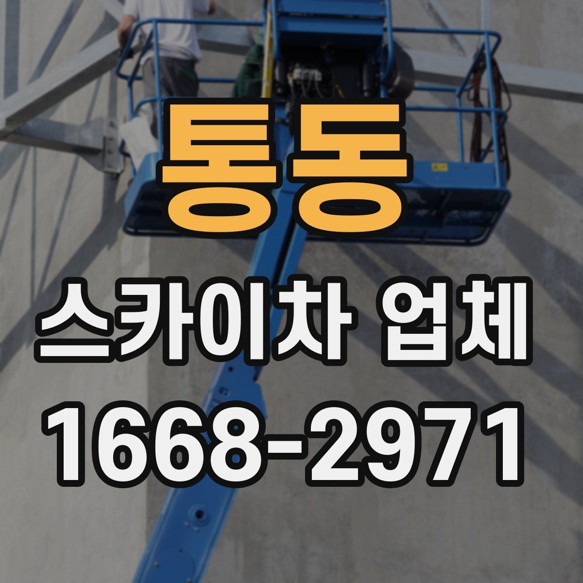 통동 스카이차 업체