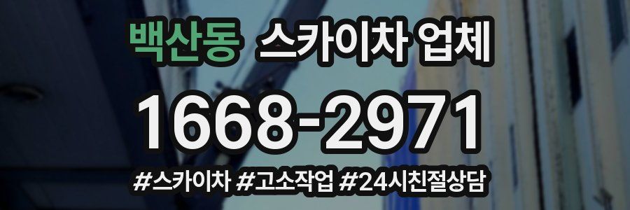 백산동 스카이차 업체