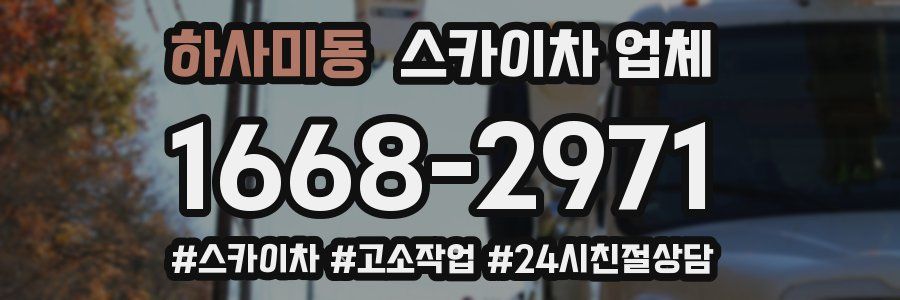 하사미동 스카이차 업체
