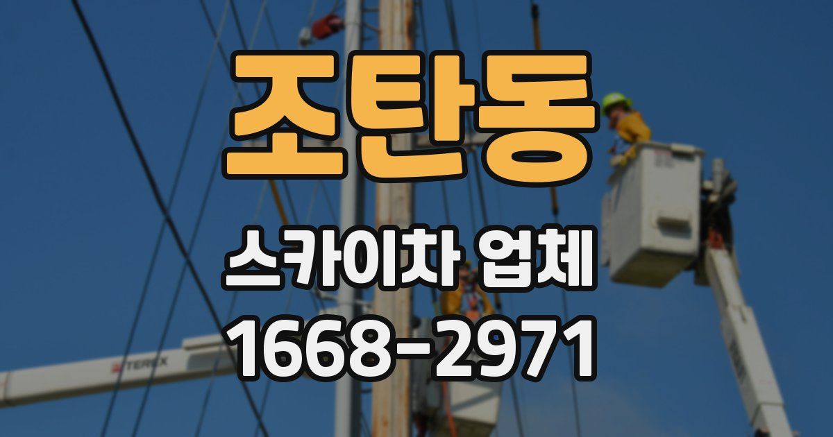 조탄동 스카이차 업체