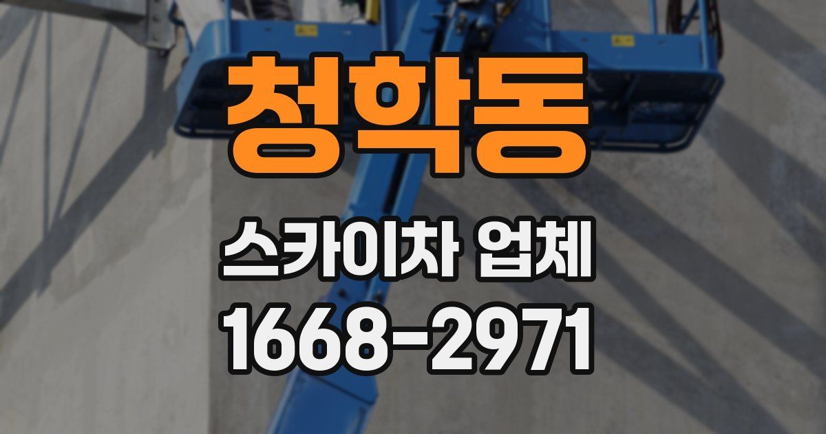 청학동 스카이차 업체