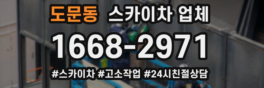 도문동 스카이차 업체
