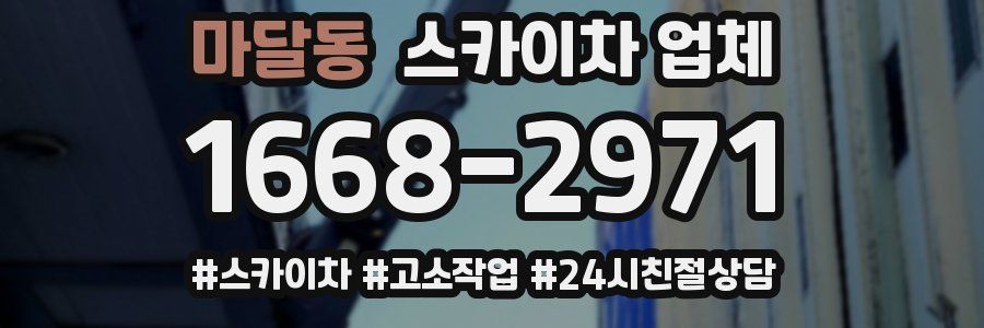 마달동 스카이차 업체