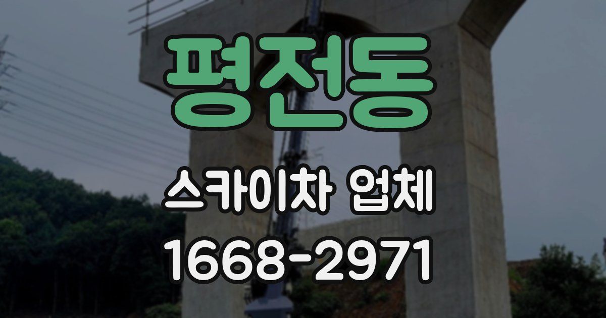평전동 스카이차 업체
