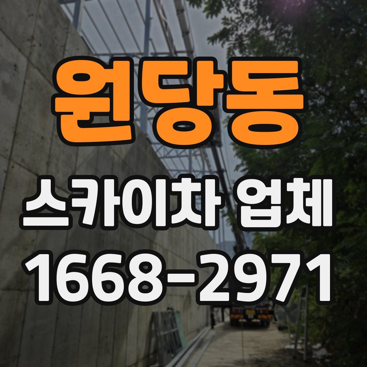 원당동 스카이차 업체