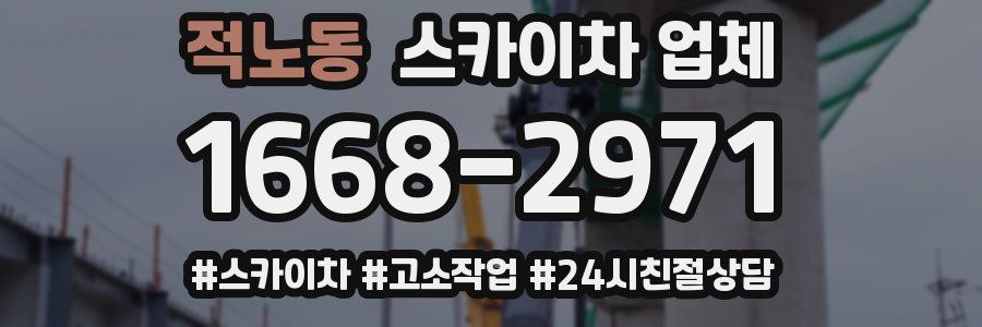 적노동 스카이차 업체