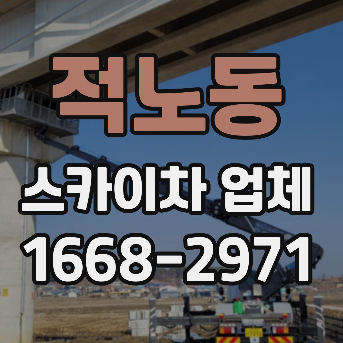 적노동 스카이차 업체