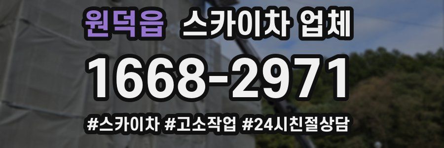 원덕읍 스카이차 업체