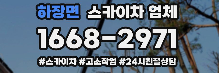 하장면 스카이차 업체