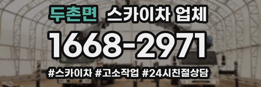 두촌면 스카이차 업체