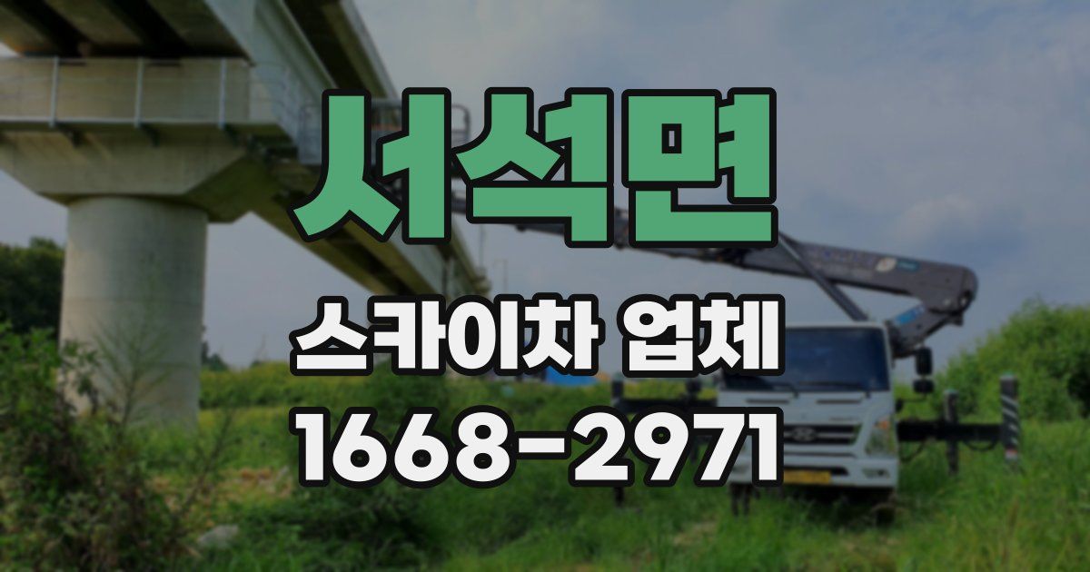 서석면 스카이차 업체
