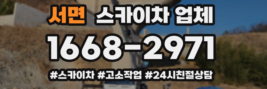 서면 스카이차 업체