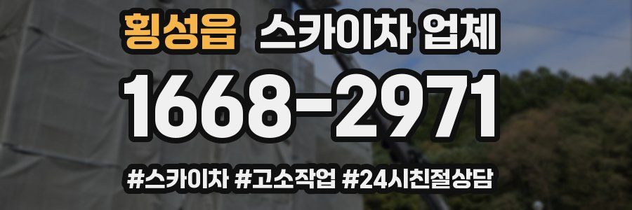 횡성읍 스카이차 업체