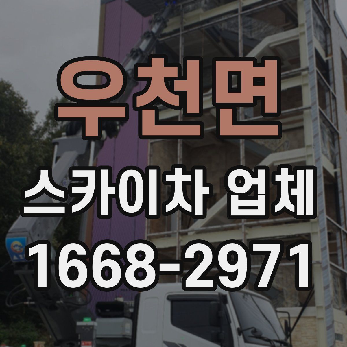 우천면 스카이차 업체