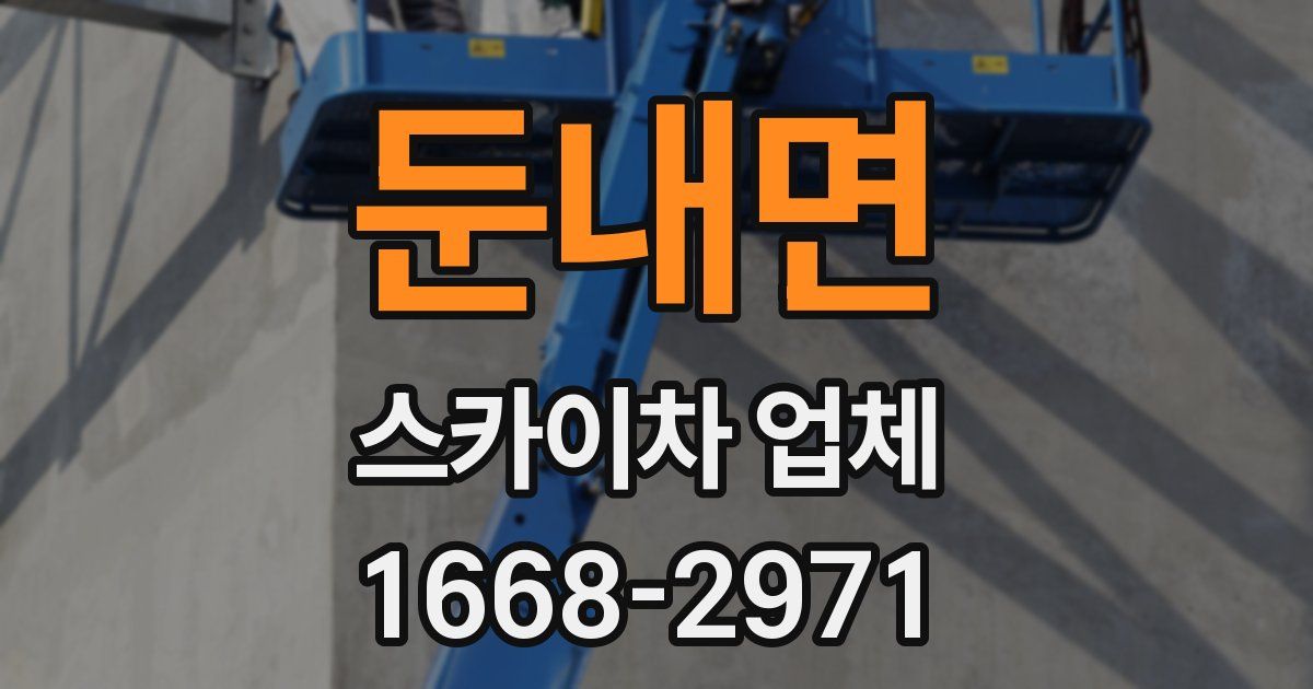 둔내면 스카이차 업체