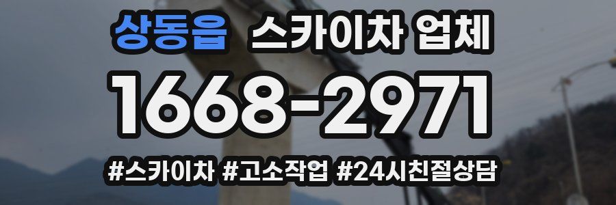 상동읍 스카이차 업체
