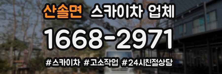 산솔면 스카이차 업체