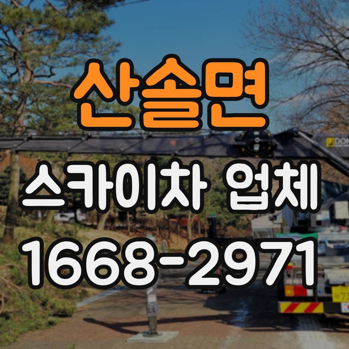 산솔면 스카이차 업체