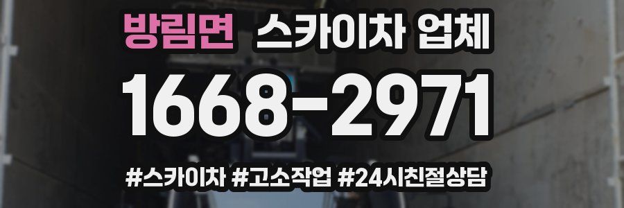 방림면 스카이차 업체