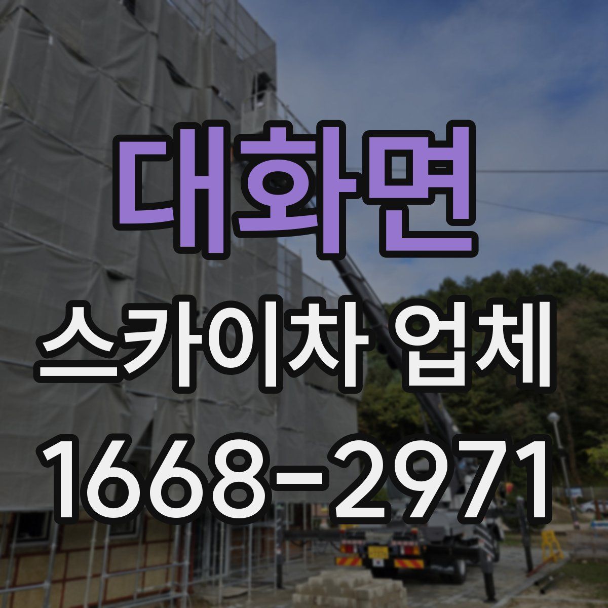 대화면 스카이차 업체