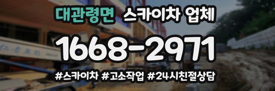 대관령면 스카이차 업체