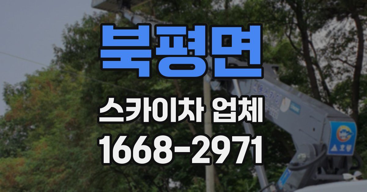 북평면 스카이차 업체