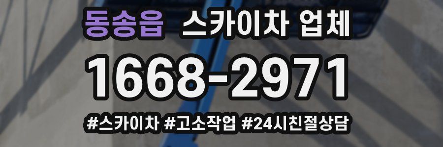 동송읍 스카이차 업체
