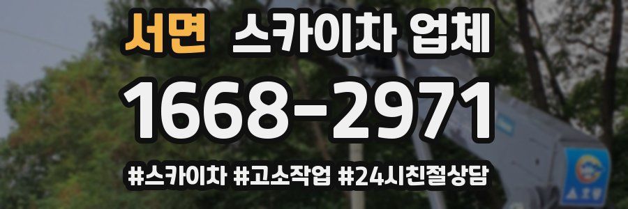 서면 스카이차 업체