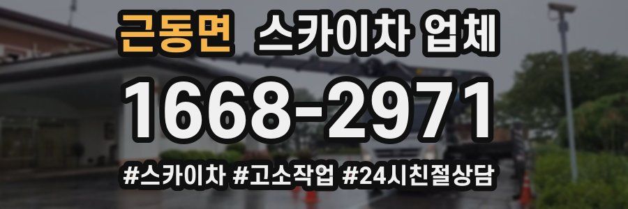 근동면 스카이차 업체