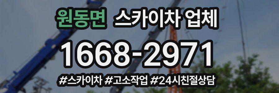 원동면 스카이차 업체