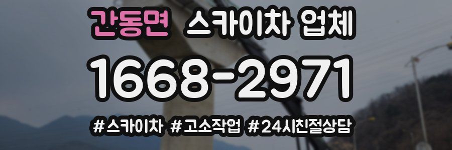 간동면 스카이차 업체