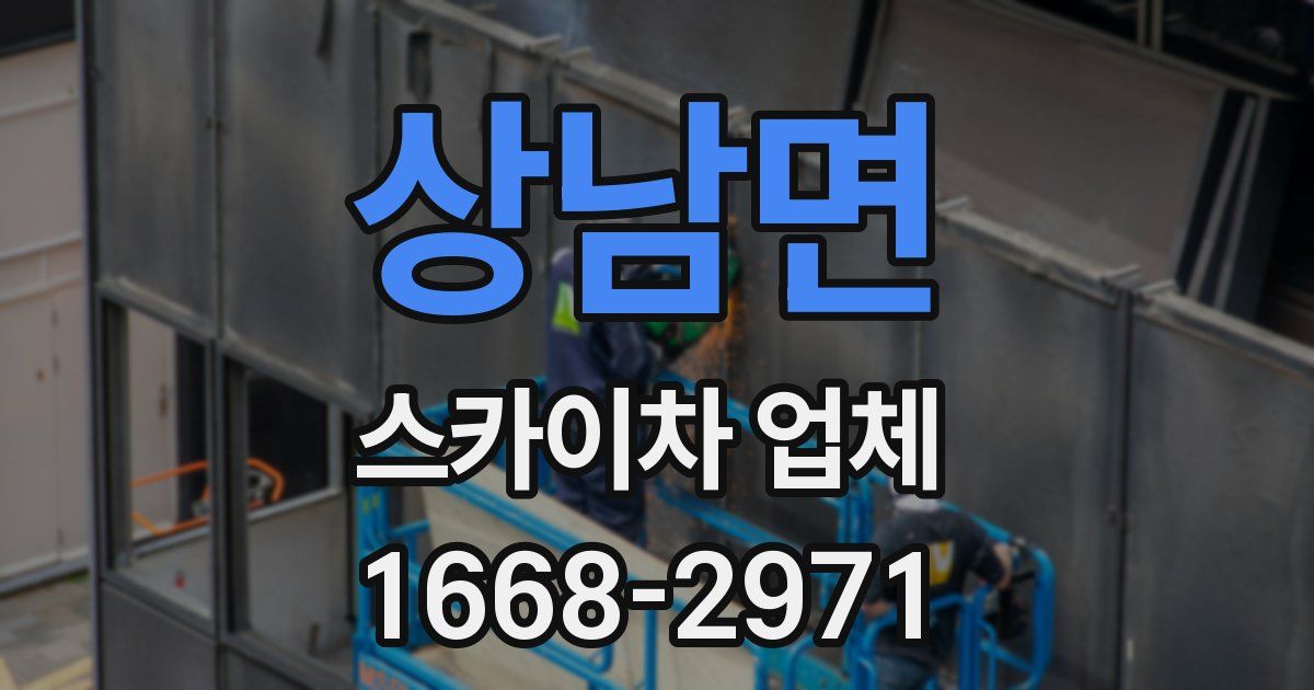상남면 스카이차 업체