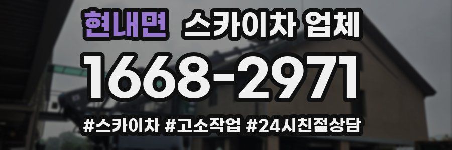 현내면 스카이차 업체