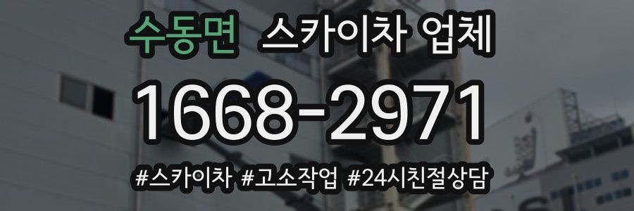 수동면 스카이차 업체