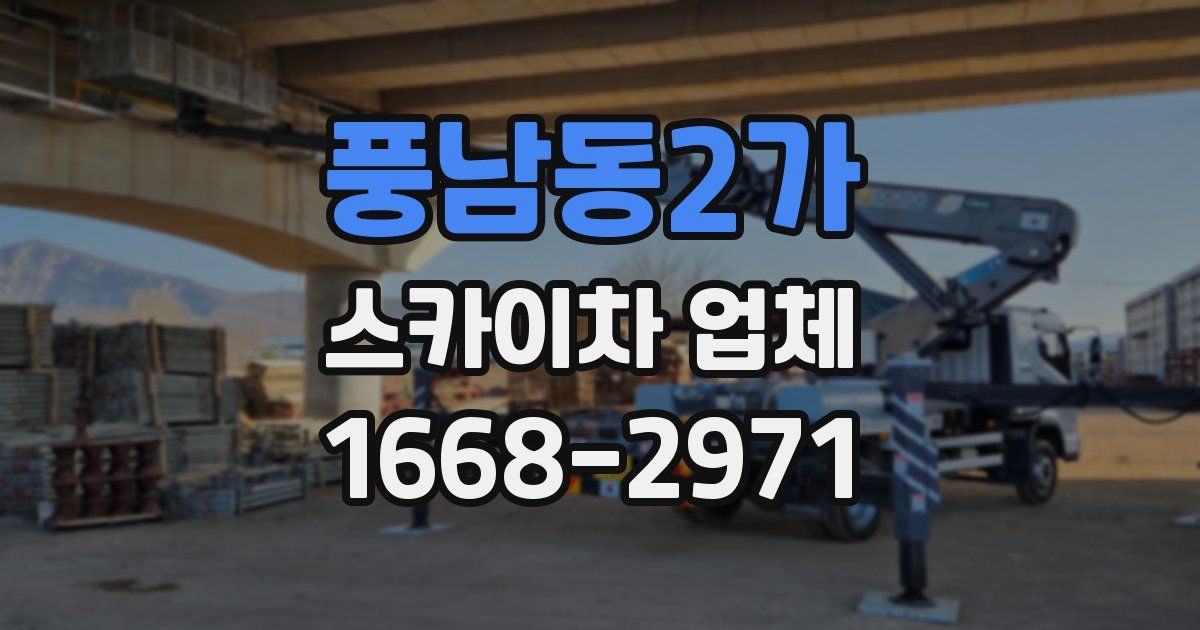 풍남동2가 스카이차 업체