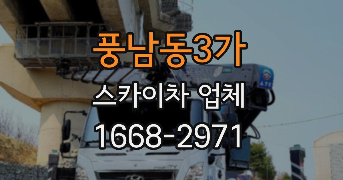 풍남동3가 스카이차 업체