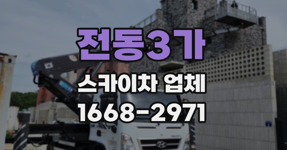전동3가 스카이차 업체