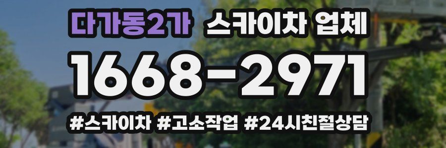 다가동2가 스카이차 업체