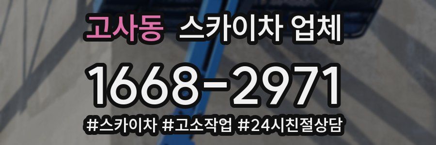 고사동 스카이차 업체