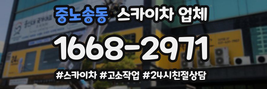 중노송동 스카이차 업체