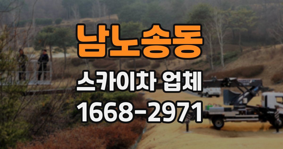 남노송동 스카이차 업체