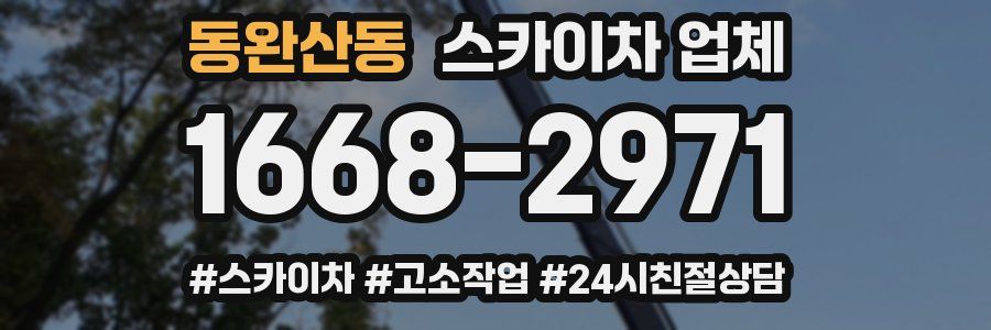 동완산동 스카이차 업체