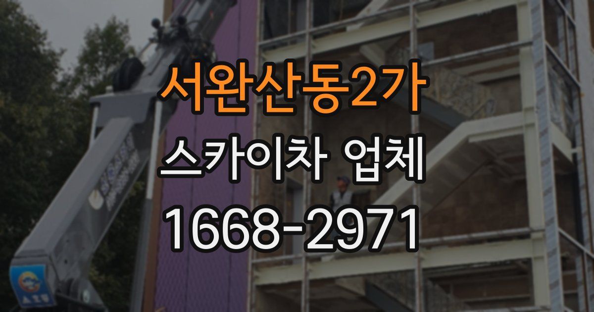 서완산동2가 스카이차 업체